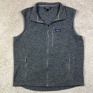 Patagonia Classic Synchilla Fleece Vest Full Zip Gray Men's Large